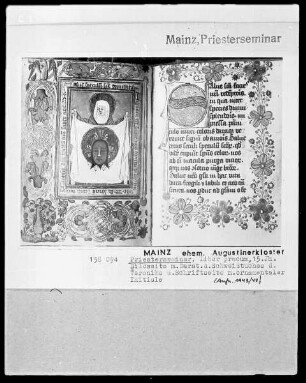 Liber precum: folio ?, Schweißtuch der Veronika