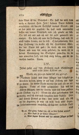 160-166, LIV. Jesus geht auf ...; LV. Jesus wird gefangen ...