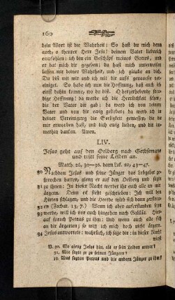 160-166, LIV. Jesus geht auf ...; LV. Jesus wird gefangen ...