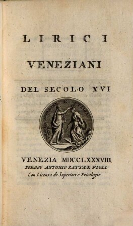Lirici Veneziani Del Secolo XVI