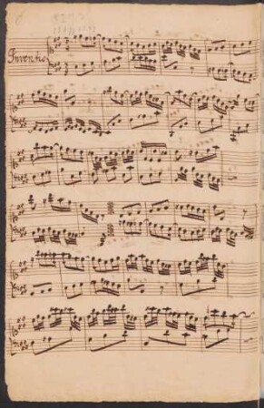 Inventionen; cemb; E-Dur; BWV 777