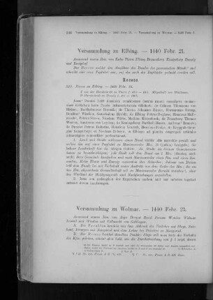Versammlung zu Wolmar. - 1440 Febr. 23.