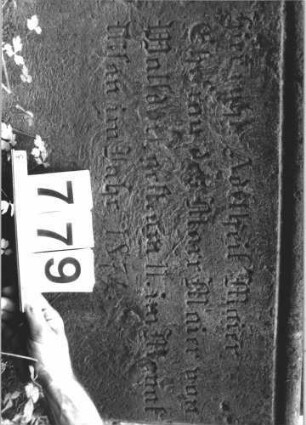 Grabstein 779 (Detailaufnahme)