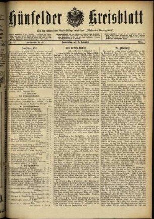 Ausgabe vom Donnerstag, den 09. Dezember 1915.