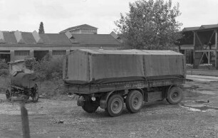 Kraftwagenbetriebswerk Stuttgart Nord Bundesbahn-LKW-Dreiachsanhänger