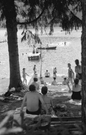 Altglashütten: Windgfällweiher mit Strandbad