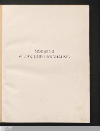 Moderne Villen und Landhäuser