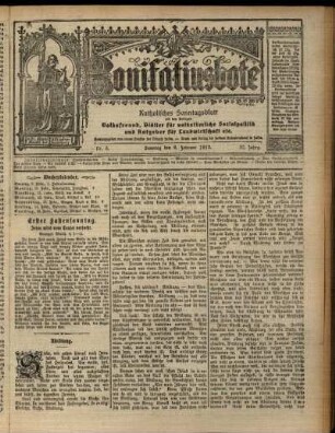 Erste Ausgabe vom Sonntag, den 09. Februar 1913.
