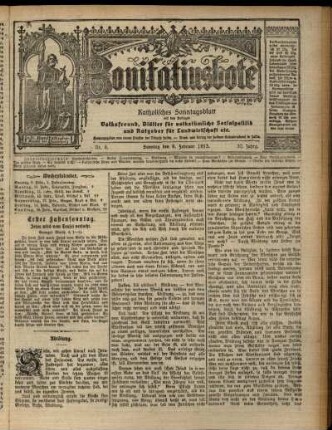 Erste Ausgabe vom Sonntag, den 09. Februar 1913.