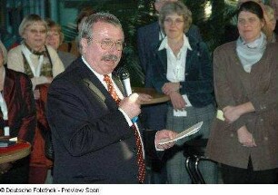 Präsentation an den Informationsständen im Foyer