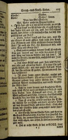 Creutz- und Noth-Lieder.