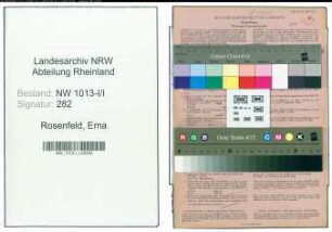 Entnazifizierung Erna Rosenfeld , geb. 31.01.1898 ()
