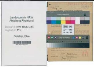 Entnazifizierung Else Geistler , geb. 24.08.1906 ()