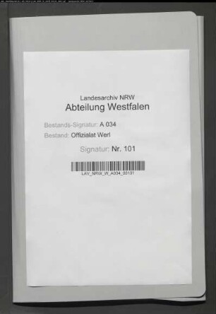 Protocollum obligationum ex contractuum des Gogerichts Attendorn