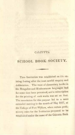 Calcutta School Book Society