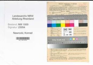 Entnazifizierung Konrad Nawrocki, geb. 28.06.1897 (Rechtsanwalt)