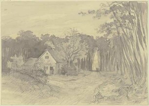Haus auf einer Waldlichtung