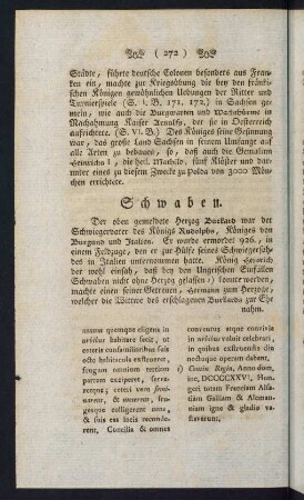 272-282, Schwaben - Markgrafschafften Cham. Isterreich