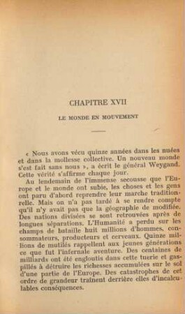 Chapitre XVII Le Monde En Mouvement