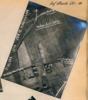 Foto einer Batterie zwischen Billy-Montigny und Montigny (-en-Gohelle) (Luftbild)