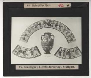 Paris-Maler, Vase mit Urteil des Paris (München Antikensammlung) : Umzeichnung, Abwickluung