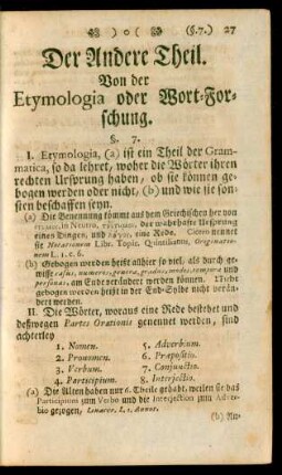 Von der Wort-Forschung.
