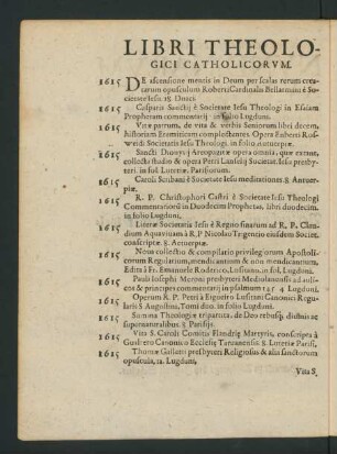 Libri Theologici Catholicorum.