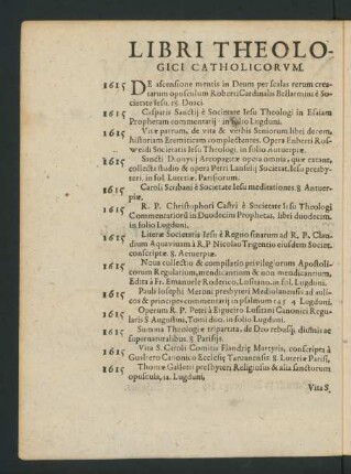 Libri Theologici Catholicorum.
