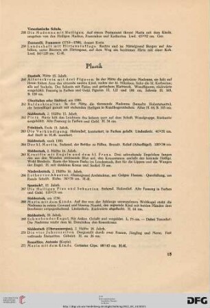 Plastik (Nr. 260-271)