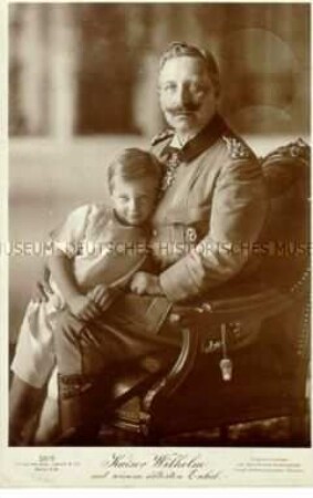 Wilhelm II. mit seinem Enkel Wilhelm