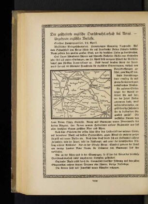 Der gescheiterte englische Durchbruchsversuch bei Arras. - Ungeheure englische Verluste.