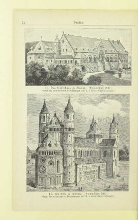 17. Der Dom zu Worms. (Romanischer Stil.)