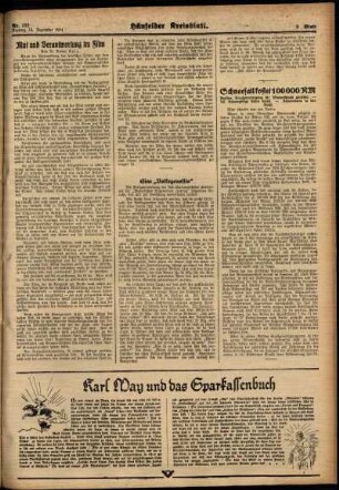 Dritte Ausgabe vom Freitag, den 14. Dezember 1934.