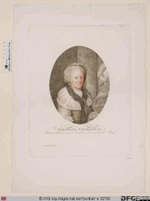 Bildnis Philippine Charlotte, Herzogin zu Braunschweig-Lüneburg-Wolfenbüttel, geb. Prinzessin von Preußen