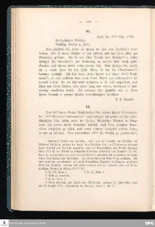 Brief von August Hermann Francke an Maria Eleonore Emilia v. Reuß-Köstritz.