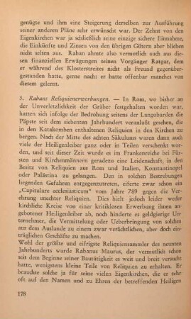 5. Rabans Reliquienerwerbungen.