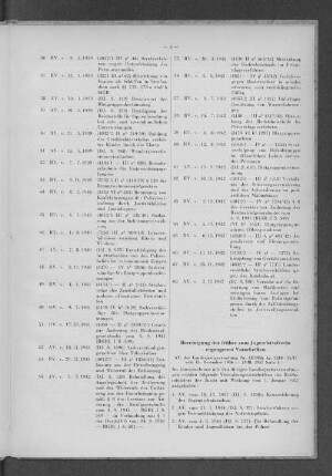 Bereinigung d. früher zum Jugendstrafrecht ergangenen Vorschriften