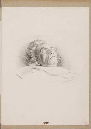 [Bildnis Beethoven auf dem Totenbett]