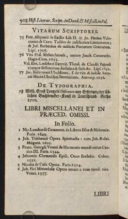 908-976, Libri Miscellanei Et In Praeced. Omissi.