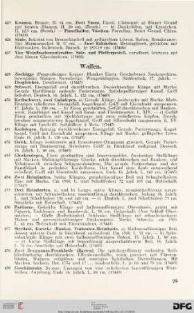 Waffen (Nr. 428-451)