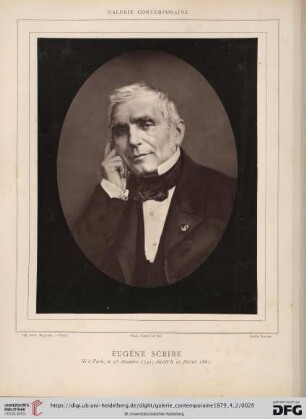 E. Scribe, Membre de l'Académie Française