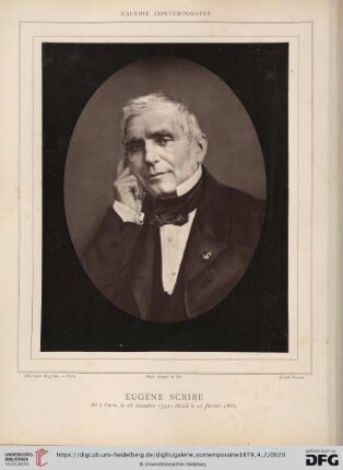 E. Scribe, Membre de l'Académie Française