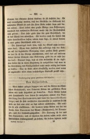 Uebergang zum zweiten Abschnitt