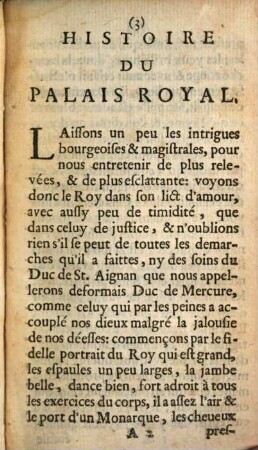Histoire du Palais royal