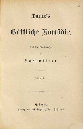 Dante's Göttliche Komödie, 3. Das Paradies