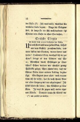 Sechste Elegie Er droht dem neuen Liebhaber der Delia.
