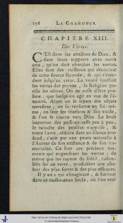 Chap. XIII. Des Vertus.