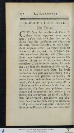 Chap. XIII. Des Vertus.