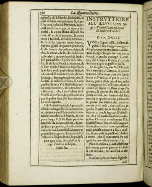 Instruttione All Illustriss. Signor Pietro Caietano, quando ando in Fiandra. Cap. XXXII.