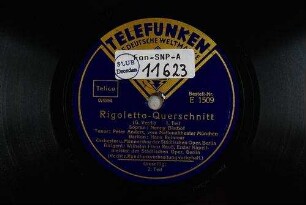 Rigoletto-Querschnitt : 1. Teil / (G. Verdi)